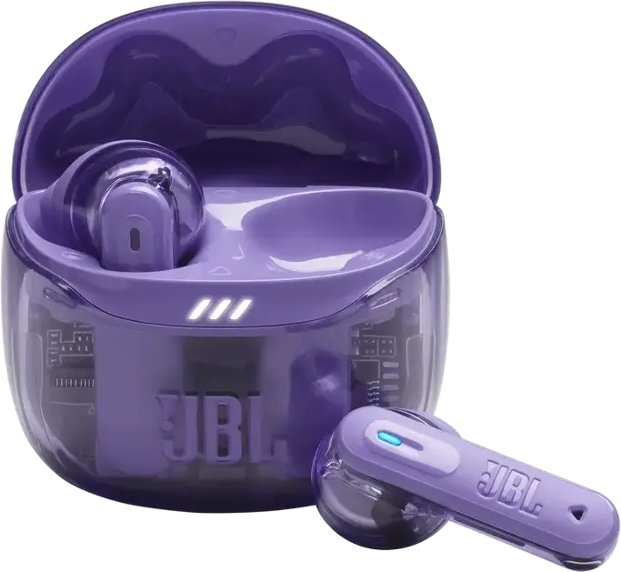 Casca JBL Tune Flex 2 Violet True Wireless, Drivere Dinamice 12mm, Anulare Adaptivă a Zgomotului ANC, Baterie 48h, Rezistență IP54, Sunet Spatial