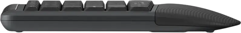 Logitech Signature Comfort Plus Combo MK880 Wireless Keyboard and Mouse Set, Graphite, Curved Wave Layout with Palm Rest, Bluetooth & 2.4 GHz, 4000 dpi Optical Mouse