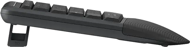 Logitech Signature Comfort Plus Combo MK880 Wireless Keyboard and Mouse Set, Graphite, Curved Wave Layout with Palm Rest, Bluetooth & 2.4 GHz, 4000 dpi Optical Mouse