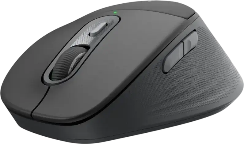 Logitech Signature Comfort Plus Combo MK880 Wireless Keyboard and Mouse Set, Graphite, Curved Wave Layout with Palm Rest, Bluetooth & 2.4 GHz, 4000 dpi Optical Mouse