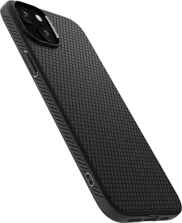 Spigen Liquid Air Case for iPhone 15 Plus, Slim Flexible TPU Protective Cover with Geometric Texture, Mil-Grade Drop Protection and Air Cushion Technology