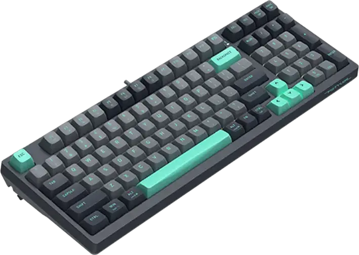 Механическая игровая клавиатура A4Tech FStyler FS300, линейные переключатели FS Hot-Swap, белая подсветка, цвет Panda Rock Climbing, съемный кабель Type-C, кейкапы OMA Double-Shot, N-Key Rollover, Windows/Mac