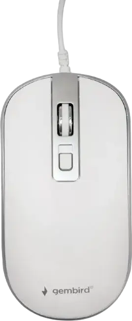Mouse Wireless Gembird MUSW-4B-06-WS, Alb/Argintiu