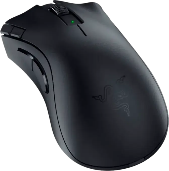 Razer DeathAdder V2 X HyperSpeed Wireless Gaming Mouse, Ergonomic Right-Handed, Dual-Mode 2.4GHz & Bluetooth, 14000 DPI Optical Sensor, 7 Programmable Buttons, Black