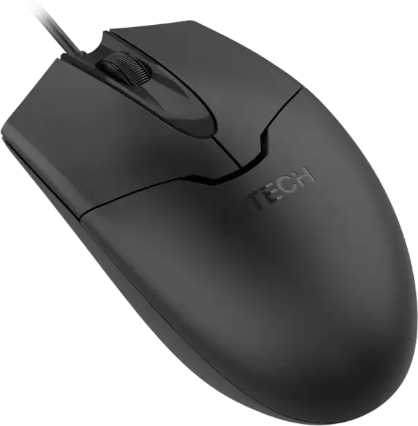 A4Tech OP-550S Optical USB Wired Mouse, Silent Switch, 1200 DPI, Silent Clicks, 8-in-One Gesture Support, Dust-resistant 4-way Scroll Wheel, Ambidextrous, Black