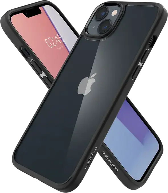 Husa Spigen Ultra Hybrid pentru iPhone 14 Plus, Transparenta, Material TPU si Policarbonat, Protectie Anti-Ingalbenire, Compatibila Wireless Charging