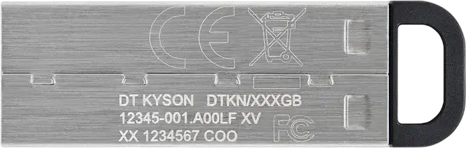 Stick Memorie Kingston DataTraveler Kyson 128GB USB 3.2 Gen 1, Carcasă Metalică fără Capac, Viteza de Citire până la 200MB/s, Interfață USB-A, Argintiu