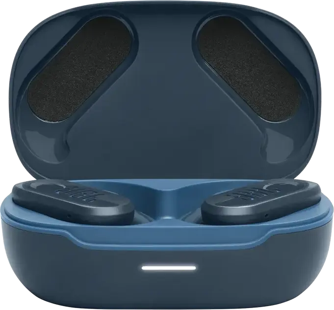 Casca JBL Endurance Peak 3 True Wireless cu Cârlig Suprageaurile, Albastru, Driver Dinamic 10mm, Pure Bass Sound, Rezistență IP68, Baterie 50h, Bluetooth 5.2