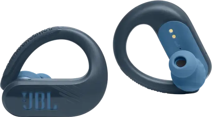 Casca JBL Endurance Peak 3 True Wireless cu Cârlig Suprageaurile, Albastru, Driver Dinamic 10mm, Pure Bass Sound, Rezistență IP68, Baterie 50h, Bluetooth 5.2