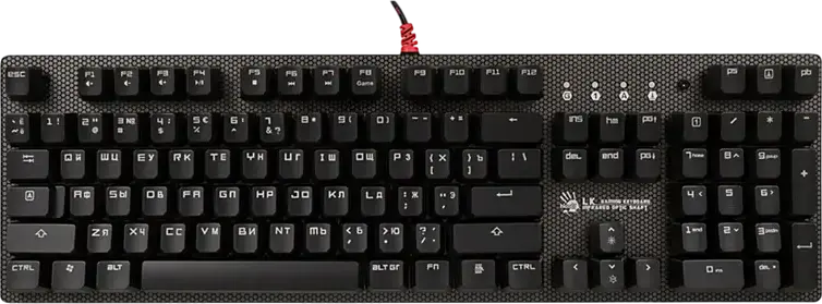Bloody B810R Wired USB RGB Gaming Keyboard, LK Optical Switches 0.2ms Response, 100% Anti-Ghosting NKRO, Spill-Resistant Nano-Coating, Black