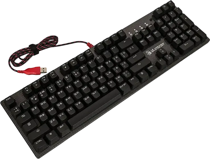 Bloody B810R Wired USB RGB Gaming Keyboard, LK Optical Switches 0.2ms Response, 100% Anti-Ghosting NKRO, Spill-Resistant Nano-Coating, Black