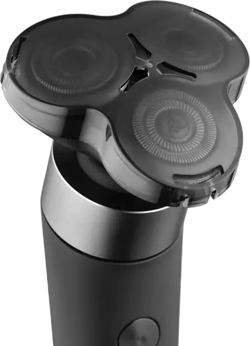 Ardesto SHRR-B5WDR Rotary Electric Shaver, 3 Floating Heads with Double Rings, IPX7 Waterproof Wet & Dry, 5W Brushless Motor, Li-Ion Battery, Black, Charging stand, protective cap, USB Type-C cable