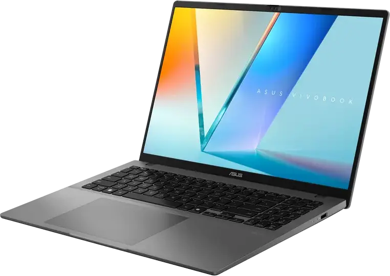 ASUS Vivobook S 16 OLED M3607HA Laptop, AMD Ryzen 7, 16GB DDR5 RAM, 1TB SSD, 16" WUXGA OLED Display, IR FHD Webcam, Aluminum, Matte Gray, No OS