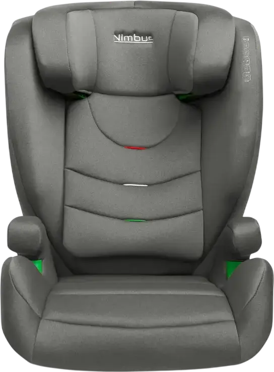 Caretero Nimbus Car Seat Group 2/3, Graphite, i-Size ECE R129, 15-36 kg, 100-150 cm, 4-12 Years, Isofix and Belt Installation, 11-Position Adjustable Headrest