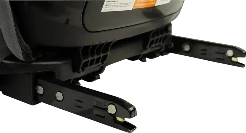 Caretero Nimbus Car Seat Group 2/3, Graphite, i-Size ECE R129, 15-36 kg, 100-150 cm, 4-12 Years, Isofix and Belt Installation, 11-Position Adjustable Headrest