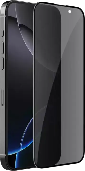 Nillkin Guardian Full Privacy Tempered Glass Screen Protector for iPhone 16, Privacy Finish, 9H Hardness, 0.33mm Thickness, 2.5D Arc Edge, Oleophobic Anti-glare Coating