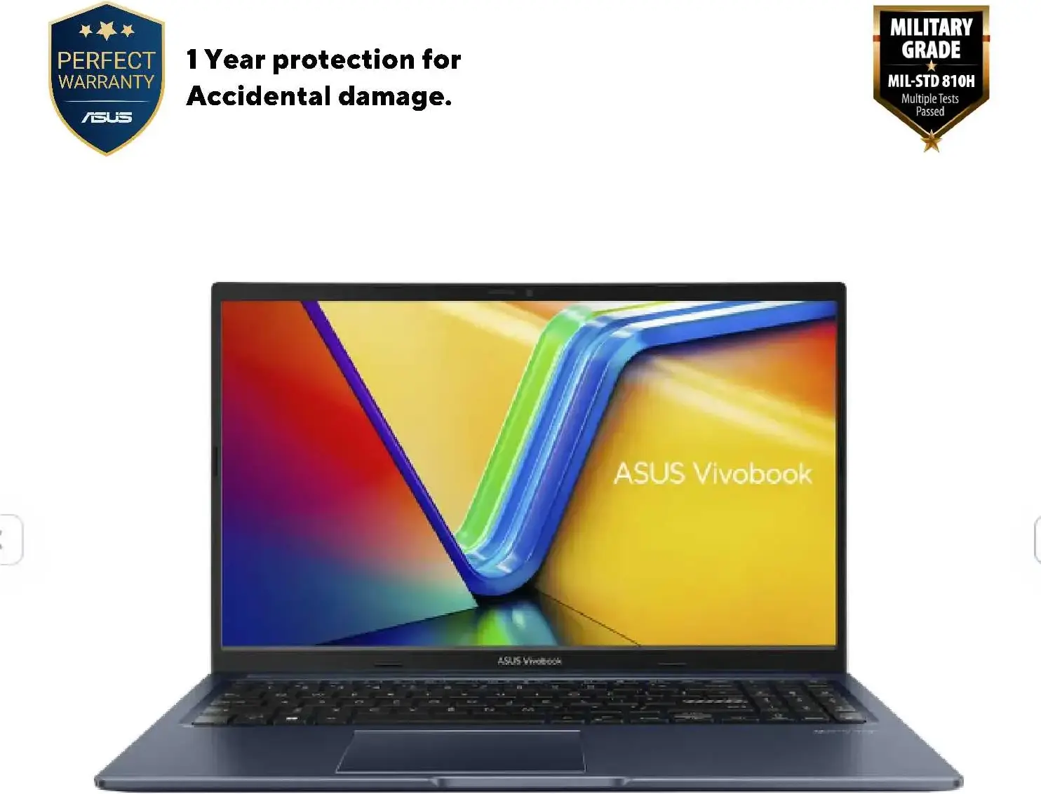 Ноутбук ASUS Vivobook 15 M1502YA, AMD Ryzen 7 5825U (8 ядер), 16GB RAM DDR4, SSD 512GB NVMe, Экран 15.6" FHD IPS Антибликовый, Подсветка Клавиатуры, Quiet Blue