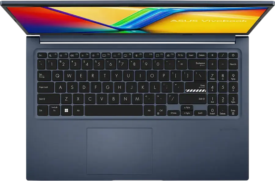 Ноутбук ASUS Vivobook 15 M1502YA, AMD Ryzen 7 5825U (8 ядер), 16GB RAM DDR4, SSD 512GB NVMe, Экран 15.6" FHD IPS Антибликовый, Подсветка Клавиатуры, Quiet Blue