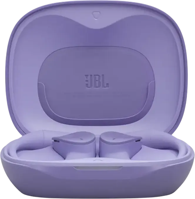 Беспроводные наушники с открытым ухом JBL Sense Lite - Фиолетовый, с технологией OpenSound, динамические драйверы 18x11мм, до 32ч работы, 4 микрофона, Multipoint, IP54