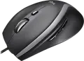 Logitech M500s Advanced Corded USB Mouse, High Precision Optical Sensor 400-4000 dpi, Hyper-fast Scroll Wheel with Tilt, 7 Buttons, Color: Black