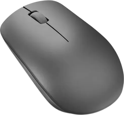 Lenovo 530 Wireless Mouse, Graphite, 2.4 GHz Nano USB Receiver, 1200 DPI Optical Sensor, Ambidextrous Ergonomic Design, Soft Touch Finish, Plug-and-Play