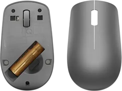 Lenovo 530 Wireless Mouse, Graphite, 2.4 GHz Nano USB Receiver, 1200 DPI Optical Sensor, Ambidextrous Ergonomic Design, Soft Touch Finish, Plug-and-Play