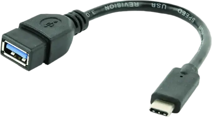 Adaptor USB Cablexpert A-OTG-CMAF3-01, USB Type-A (F)/USB Type-C (M), 0,2m, Negru