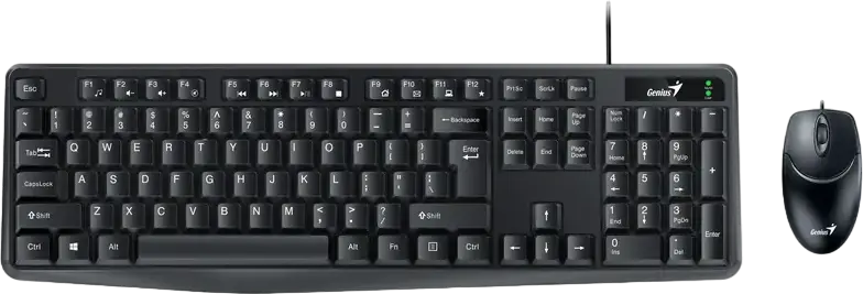 Set Tastatură + Mouse Genius KM-170, Cu fir, Negru