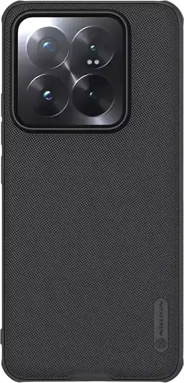 Husa Nillkin Frosted Shield Pro pentru Xiaomi 14, Negru, Protectie Hibrida TPU si Policarbonat, Design Anti-Amprente cu Textura Mate si Absorbtie de Socuri