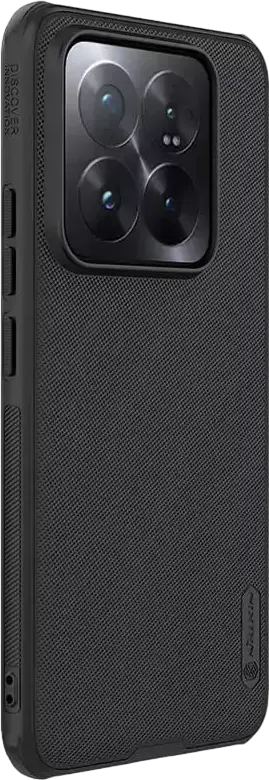 Husa Nillkin Frosted Shield Pro pentru Xiaomi 14, Negru, Protectie Hibrida TPU si Policarbonat, Design Anti-Amprente cu Textura Mate si Absorbtie de Socuri