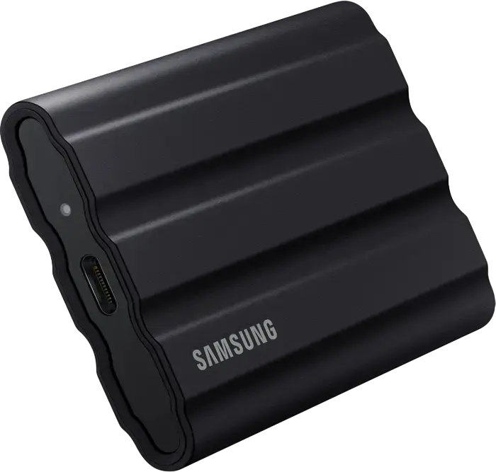 Samsung Portable SSD T7 Shield MU-PE4T0S/WW 4TB External Drive USB 3.2 Gen 2 Type-C, 1050MB/s Read, IP65 Water and Dust Resistant, Shockproof Black