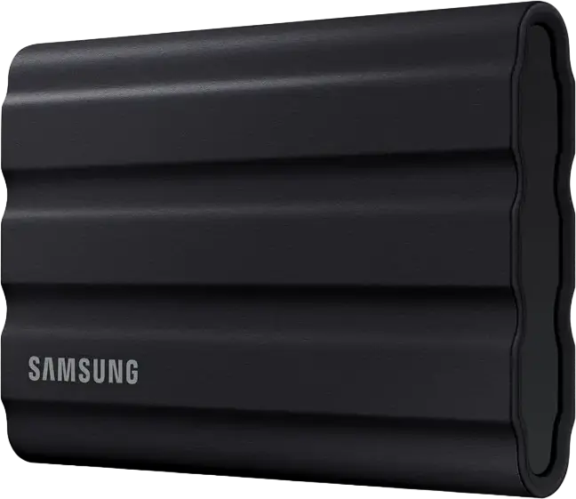 Samsung Portable SSD T7 Shield MU-PE4T0S/WW 4TB External Drive USB 3.2 Gen 2 Type-C, 1050MB/s Read, IP65 Water and Dust Resistant, Shockproof Black