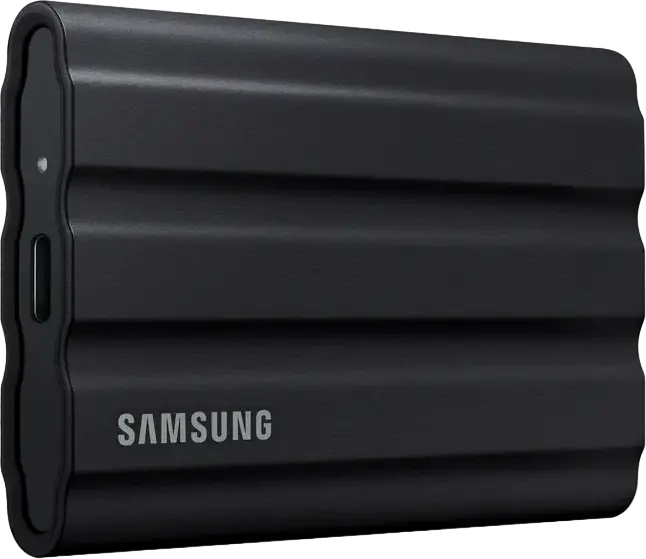 Samsung Portable SSD T7 Shield MU-PE4T0S/WW 4TB External Drive USB 3.2 Gen 2 Type-C, 1050MB/s Read, IP65 Water and Dust Resistant, Shockproof Black