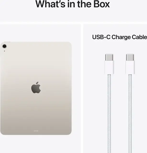 Apple iPad Air 11 (2026) with M4 Chip, 12GB RAM, 128GB Storage, Wi-Fi, Liquid Retina Display, 12MP Camera, USB-C, iPadOS, Starlight