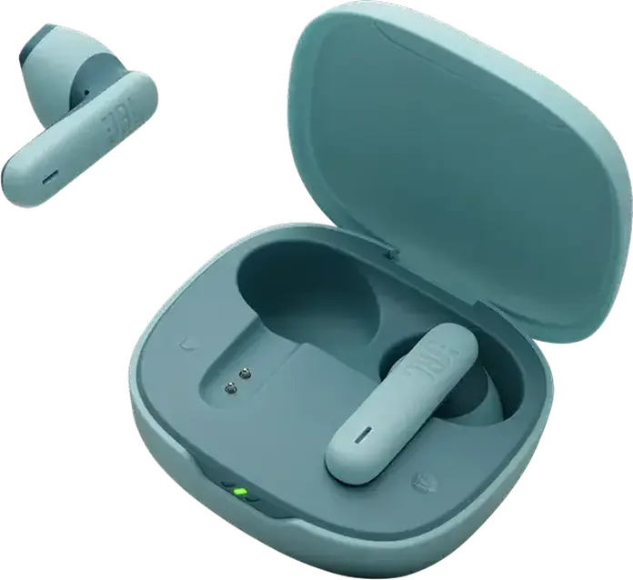 JBL Wave Flex 2 True Wireless Earbuds, Blue, TWS Stick-Open Design, JBL Pure Bass Sound, Smart Ambient Technology, Hands-Free Calls, USB-C Charging