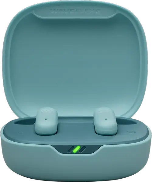 JBL Wave Flex 2 True Wireless Earbuds, Blue, TWS Stick-Open Design, JBL Pure Bass Sound, Smart Ambient Technology, Hands-Free Calls, USB-C Charging