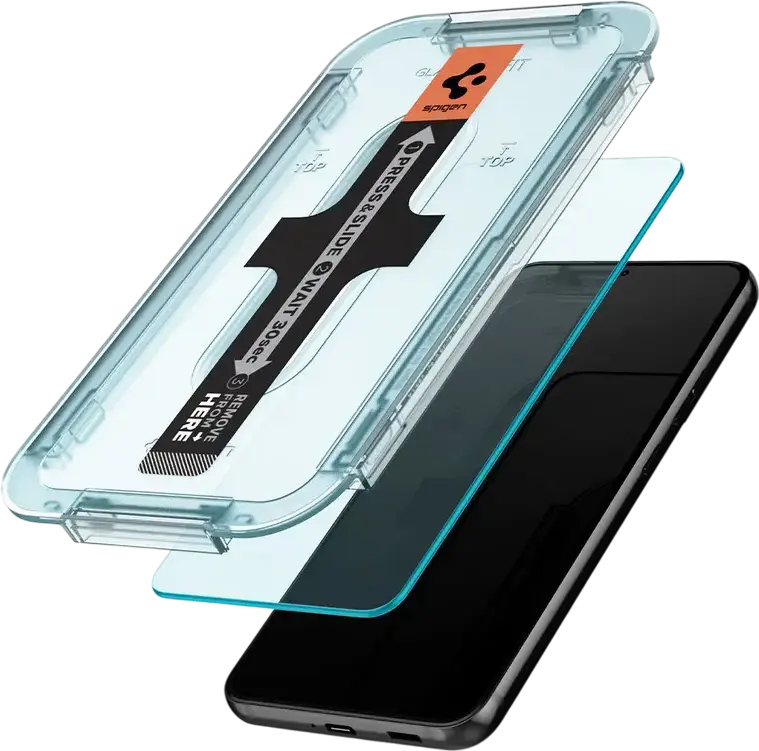 Protectie Ecran Sticla Temperata Spigen Glas.tR EZ Fit pentru Samsung Galaxy S22+, Duritate 9H, 0.33mm Transparenta, Strat Oleofob, Compatibila cu Huse