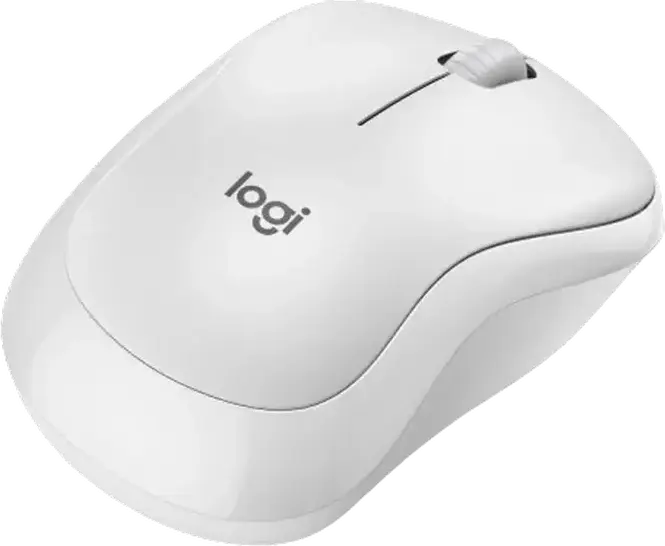 Logitech M240 Wireless Mouse, Off-White, Bluetooth Low Energy & Logi Bolt, Silent Touch Technology, 400-4000 DPI Adjustable Optical Sensor, Ambidextrous
