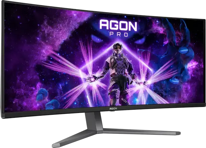 Monitor Gaming Curbat AOC AGON Pro AG346UCD 34" QD-OLED, WQHD 3440x1440, 175Hz, 0.03ms GtG, 1800R, HDR True Black 400, G-SYNC Compatible, FreeSync Premium