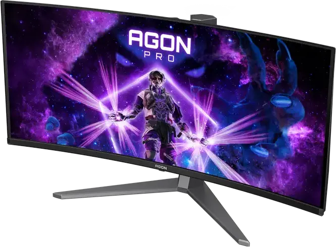 Monitor Gaming Curbat AOC AGON Pro AG346UCD 34" QD-OLED, WQHD 3440x1440, 175Hz, 0.03ms GtG, 1800R, HDR True Black 400, G-SYNC Compatible, FreeSync Premium
