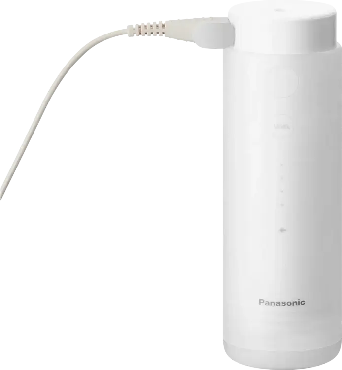 Irigator Oral Portabil Panasonic EW-DJ4B cu Duză Standard, Jet de Apă Ultrasonice pentru Placă Dentară, Rezervor Detușabil 150ml, 4 Niveluri Presiune, IPX7, Alb