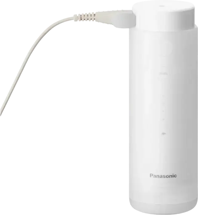 Irigator Oral Portabil Panasonic EW-DJ4B cu Duză Standard, Jet de Apă Ultrasonice pentru Placă Dentară, Rezervor Detușabil 150ml, 4 Niveluri Presiune, IPX7, Alb