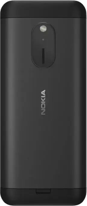 Nokia 230 (2024) Feature Phone, 2.8" TFT Display, 8MB RAM, 16MB Storage, Dual nano-SIM, 2MP Cameras, Bluetooth 5.0, USB Type-C, Aluminum Back Cover, Wireless FM Radio, Black