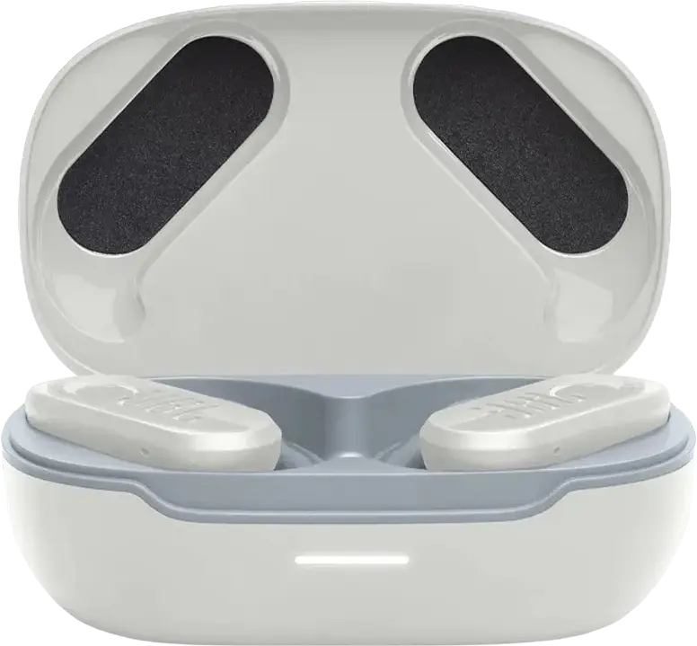 Casca JBL Endurance Peak 3 True Wireless cu Cârlig Suprageaurile, Albă, Driver Dinamic 10mm, Pure Bass Sound, Rezistență IP68, Baterie 50h, Bluetooth 5.2