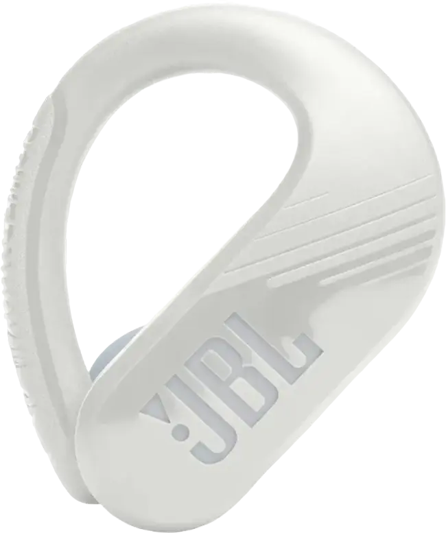 Casca JBL Endurance Peak 3 True Wireless cu Cârlig Suprageaurile, Albă, Driver Dinamic 10mm, Pure Bass Sound, Rezistență IP68, Baterie 50h, Bluetooth 5.2