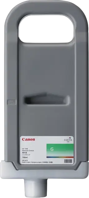 Canon PFI-706 Green Pigment Ink Tank 700ml LUCIA Ink for imagePROGRAF iPF8400, iPF9400, iPF9400S Inkjet Printers, Pack Size: 700 ml