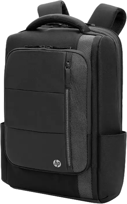 HP Renew Executive Laptop Backpack for 16 inch Laptops, Water-resistant Recycled Polyester, Expandable Capacity, RFID-blocking Pocket, USB-C Port, Black