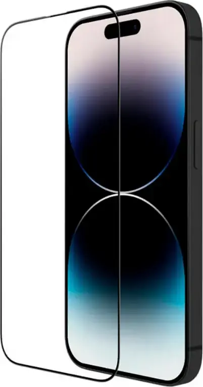 Nillkin CP+ Pro Tempered Glass Screen Protector for iPhone 15 Pro Max, 9H Hardness, 0.33mm 2.5D Edging, Anti-Fingerprint & UV Filtering, Full Glue