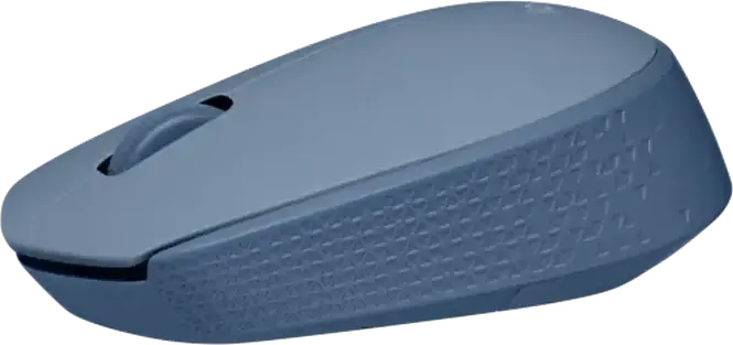 Mouse Optic Wireless Logitech M171, Albastru/Gri, 1000 DPI, Conexiune Wireless USB 2.4 GHz, Design Ambidextru, Raza de Acțiune 10m, Compatibil Windows, Mac, Chrome OS, Linux