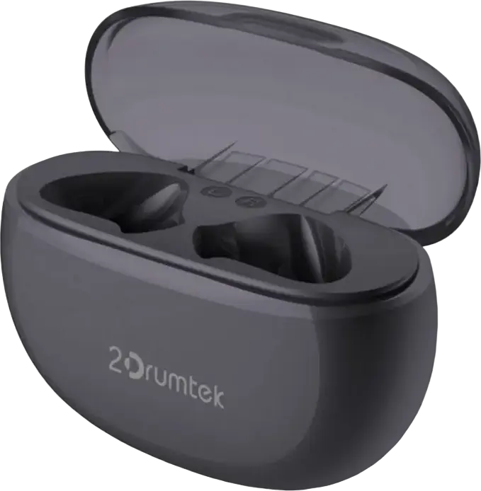 Беспроводные наушники A4Tech B25, цвет серый пепел, Bluetooth v5.2, звук 2Drumtek Signature, гибридный драйвер из наномицелия и углеволокна, алюминиевый кейс, до 20ч работы